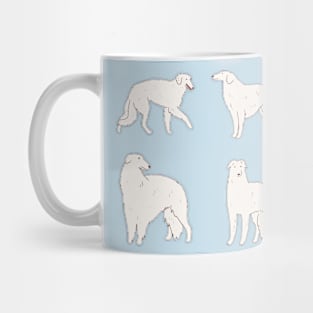 borzoi dog pack Mug